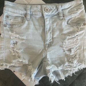 Distressed American Eagle Next Level Stretch Light Wash Size 2